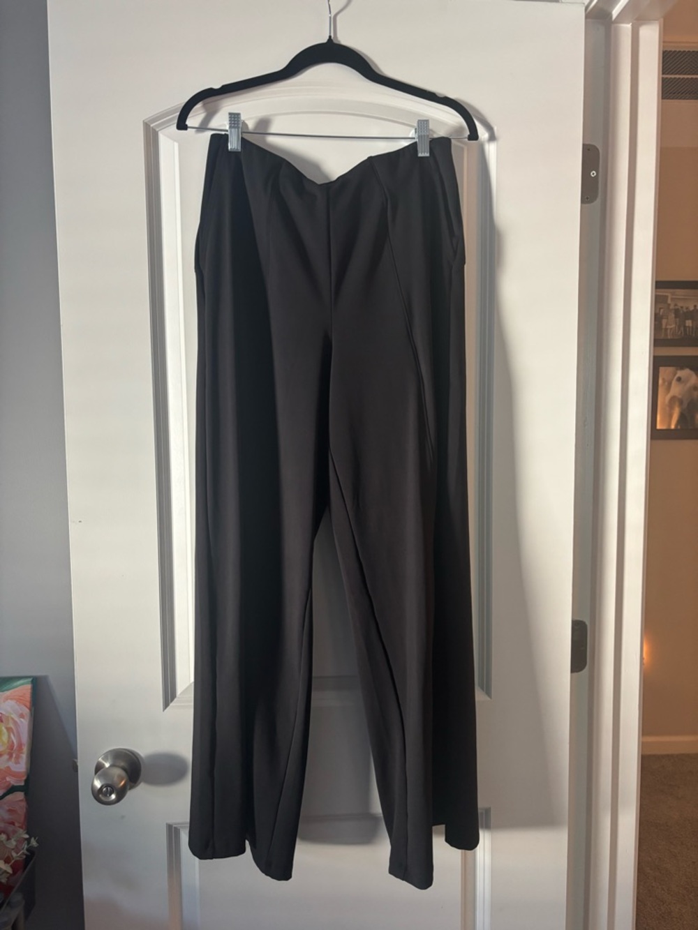 Old Navy PowerSoft Go Dry Black Wide Leg Pants